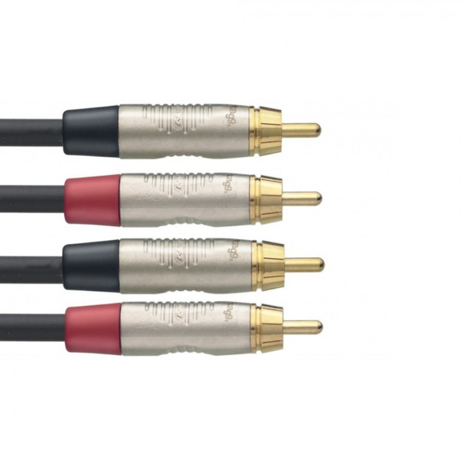 Stagg NTC3CR N-Series Twin Cable RCA/RCA (M/M) 3 m/10 ft